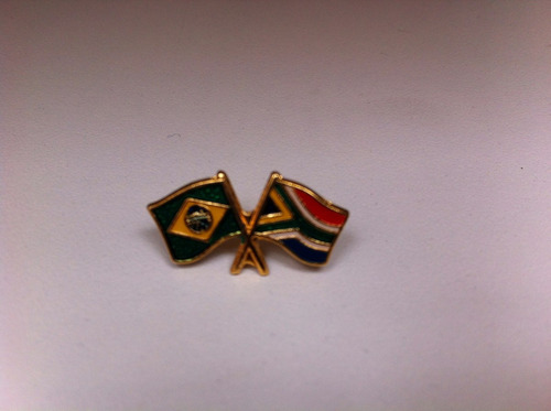 Pins Da Bandeira Do Brasil X África Do Sul