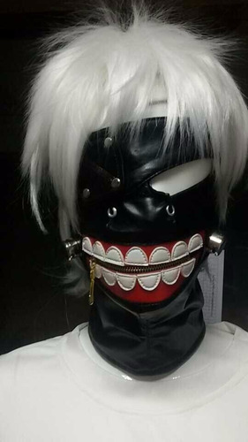 Peluca De La Mascara Tokyo Ghoul Kaneki Cosplay Halloween