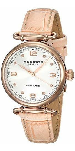 Akribos Xxiv Reloj Ak878b Con Dial Redondo De Tres