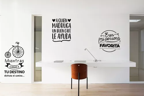 Vinil Decorativo Para Pared Frases Letras Que Todo Lo Bueno