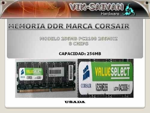 Memoria RAM Value Select 256MB 1 Corsair VS256MB266