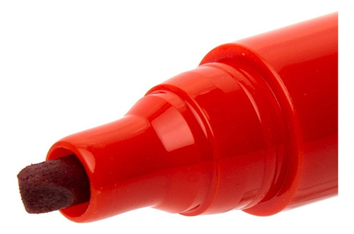Marcador Permanente Maxprint Mark+ Vermelho