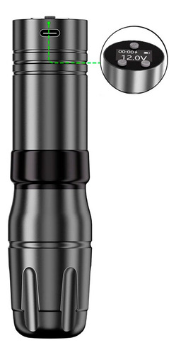 Máquina Pen Inalambrica Bronc Standard V73 Tattoo Tatuajes Gris