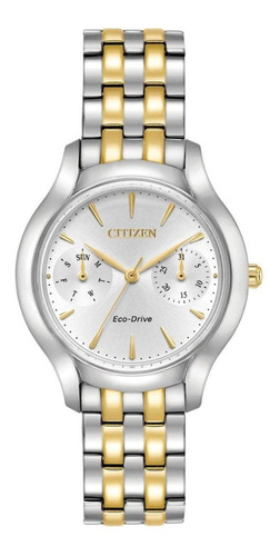 Reloj Citizen Eco-drive Silhou Plateado Fd4014-56a Para Dama