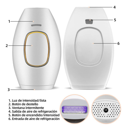 Para Para Ipl Depiladora De Luz Pulsada, Flashes Depilación