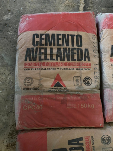 Bolsa De Cemento Avellaneda Por 50 Kg
