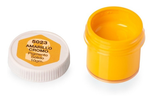 Pigmento Amarillo Cromo Solido Vidrio Liquido Resinas