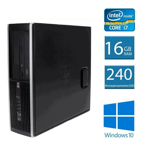 Cpu Hp Elite 8300 I7 3° 16gb Ssd 240gb Wifi Teclado E Mouse