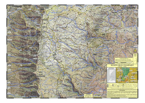 Mapa De Senderos Topotrek: Región Gran Champaquí