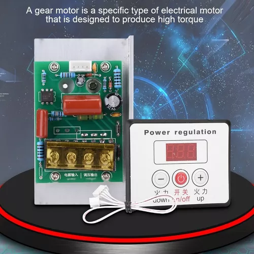 10000W AC 220V 80A SCR Regulador de voltaje digital para estufa eléctrica  Calentador de agua atenuador de luz en lámpara Control de velocidad Dimmer