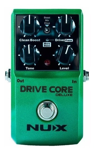 Pedal Nux Drive Core Deluxe Booster E Overdrive True Bypass
