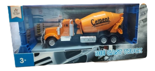 Mezcladora De Cemento Die Cast Truck Esc 1:32 14x5x4.5cms