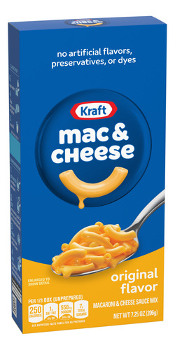 Macarrones Con Queso Kraft Original Caja De 7.25 Oz Pieza