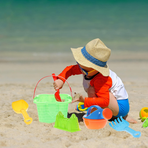 Juego De Juguetes De Arena Para Playa, Paquete De 6 Piezas,