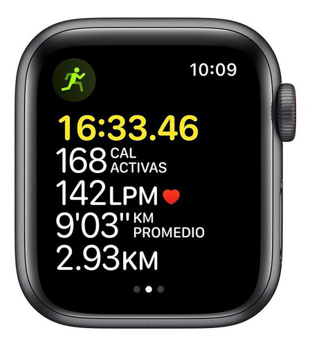 Imagen 3 de 7 de Apple Watch SE (GPS + Cellular, 40mm) - Caja de aluminio color gris espacial - Correa deportiva Azul medianoche