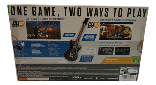 Guitarra Guitar Hero Live Xbox One + Dongle Usb Na Caixa (Usado)
