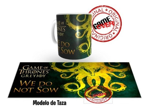 Taza, Game Of Thrones, Greyjoy, Calidad Premium