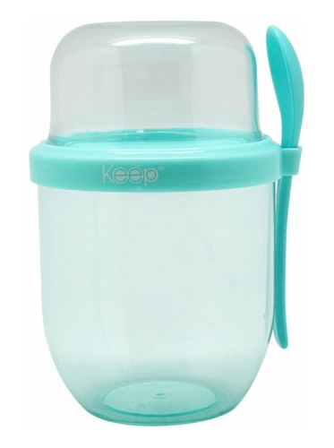 Vaso Botella Keep To Go P/cereales Yogurt + Cuchara 500ml