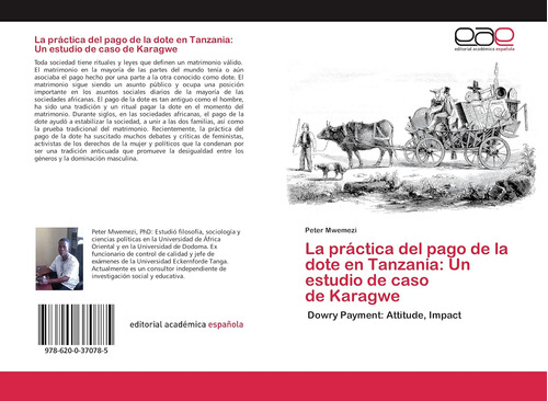 Libro: La Práctica Del Pago Dote Tanzania: Un Estud