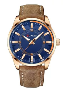 Reloj Hombre Curren 8390 Oac Cuero Deportivo Elegante Caja