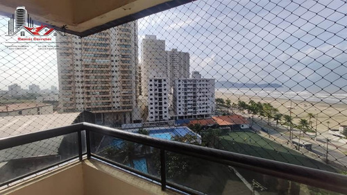Imagem 10 de 30 de Apartamento Com Vista Mar À Venda Com 3 Dormitórios No Campo De Aviação Em Praia Grande Sp. - Rrc178