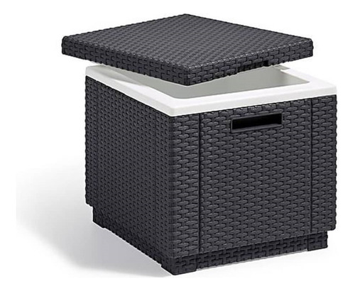 Mesa Cooler De Terraza Jardín Ice Cube Grafito
