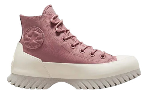 Converse Bota Lugged 2.0 De Piel Rosa/gris Claro