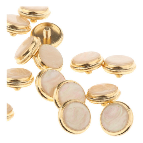 Y 15 Piezas De Oro Plateado Trompeta De Botones Trompeta De
