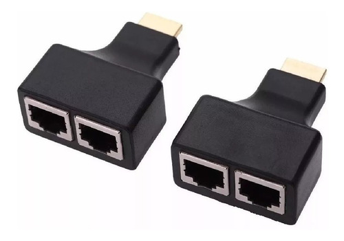 Extensores X2 Un Hdmi Para Cables Utp Rj45 Noga 30 Metros 