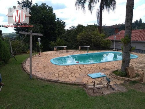 Linda Chácara Com 03 Dormitórios, Piscina, Área Gourmet, Pomar, Pertinho Da Cidade À Venda, 800 M² Por R$ 350.000 - Zona Rural - Pinhalzinho/sp - Ch0003
