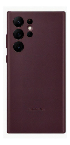 Funda Samsung Leather Cover Galaxy S22 Ultra (s908) Color Vino