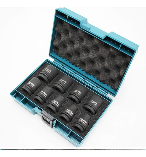 Jogo De Soquete 1/2 De Impacto Curto 9 Peças Makita D-42575