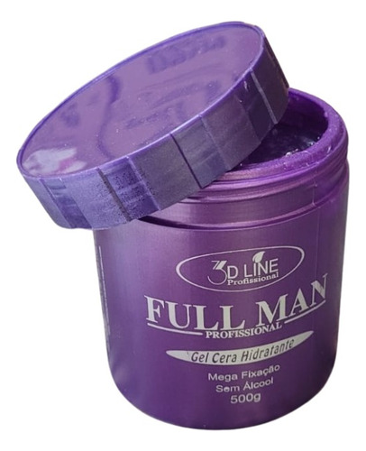 Kit 2 Gel Cera Hidratante 3d Line 500gr Full Man