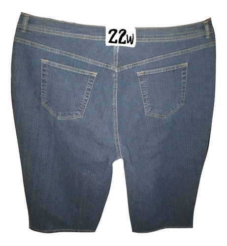 Capri Bermuda Azul Mezclilla Talla 22w (40/42) Basic Editio
