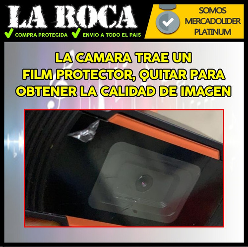 Imagen 6 de 10 de Camara Web Hd 720 Microfono Webcam Zoom Streaming Pc Cuo