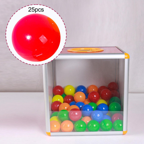 25 Pieces Bingo Ball Raffle Balls Attachments Red
