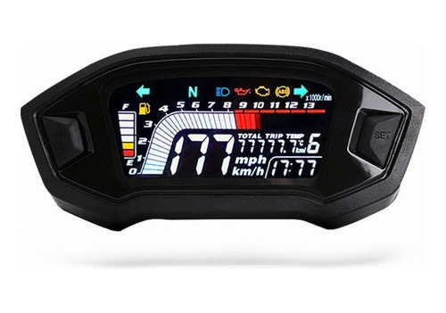 Velocímetro De Motocicleta Tacómetro Universal Lcd Digital