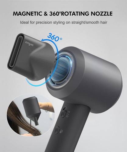 Secador De Pelo Xingjia High Speed Ionic 1500 W 600 Ml De Io