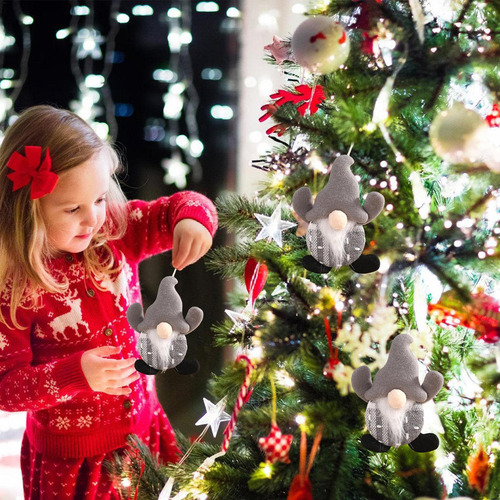 Adornos Navideños De Gnomo Gnomo De Navidad Muñeco Sin Rostr