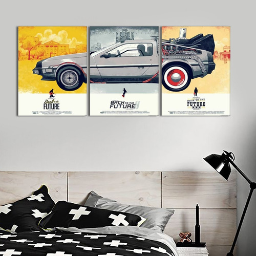 Quadro Delorean Dmc12 De Volta Para O Futuro Decorativo