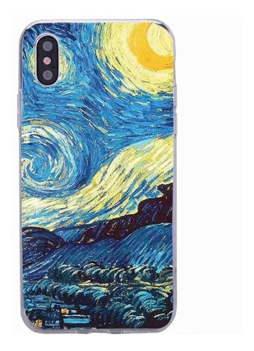Carcasa Compatible iPhone X Con Diseño De Van Gogh