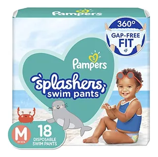 Pañales De Natación Desechables Talla 4 Medianos Pampers ;o