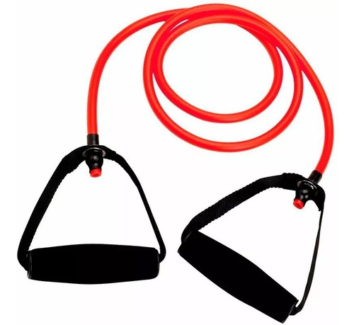 Imagen 1 de 3 de Banda Elástica Con Agarre Latex Tube Gym Pilate 7x11x1200mts