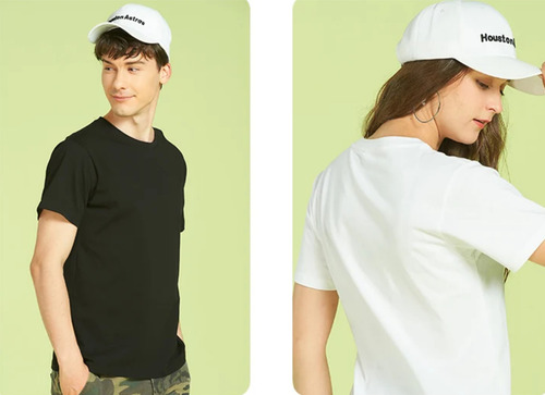 Playera Caballero Cuello Redondo/ Peso Medio/ Varios Colores