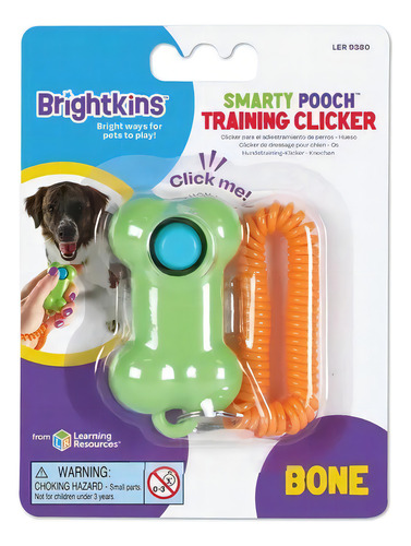 Brightkins Clicker De Entrenamiento Perro Smarty Pooch Hueso