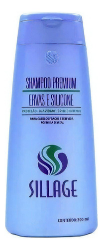  Shampoo Premium Reparador Ervas E Silicone 300ml - Sillage