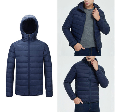 Chaqueta De Plumón Con Capucha Ligera Y Con Capucha Para Chaqueta De Plumón Con Capucha Ligera Y Con Capucha Para