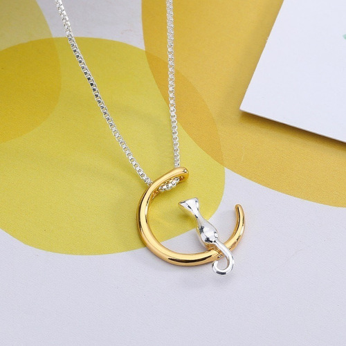 Collar Gato En La Luna + Cajita De Regalo!