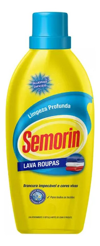Sabão Liquido Lava Roupas Semorin Limpeza Profunda Kit 5