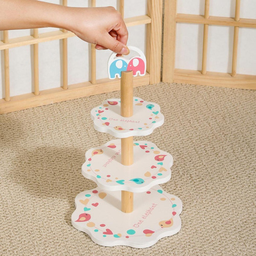 Suporte De Sobremesa De Madeira Playset Brinquedos De